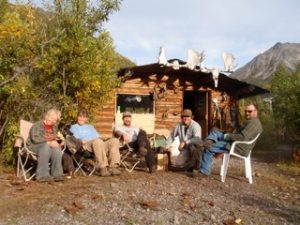 Vrem Alaska Hunting Group at the cabin.