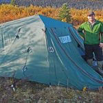 Jeff with Alaska Hunting Camp tent