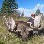 Judy J. with her Alaska Moose