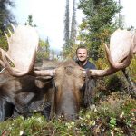 Vrem hunter with his Wrangell Mountain Moose